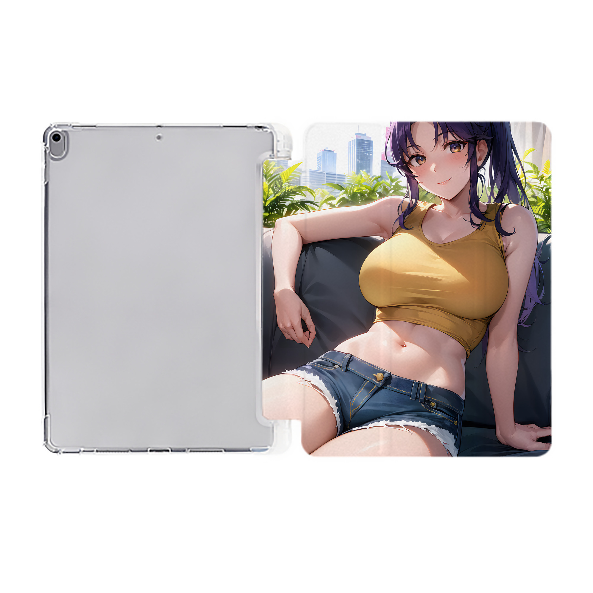 （画像用） EVA 新世紀エヴァンゲリオン IPad ケース ペン収納付き 三つ折りスタンド PUレザー×シリコン 対応機種9.5/10.5/10.9インチ